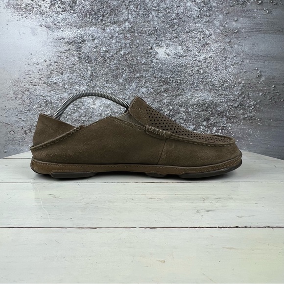 523pte OluKai Moloa Kohana Brown Loafers Slip-On Comfort Shoes 11 main image 12